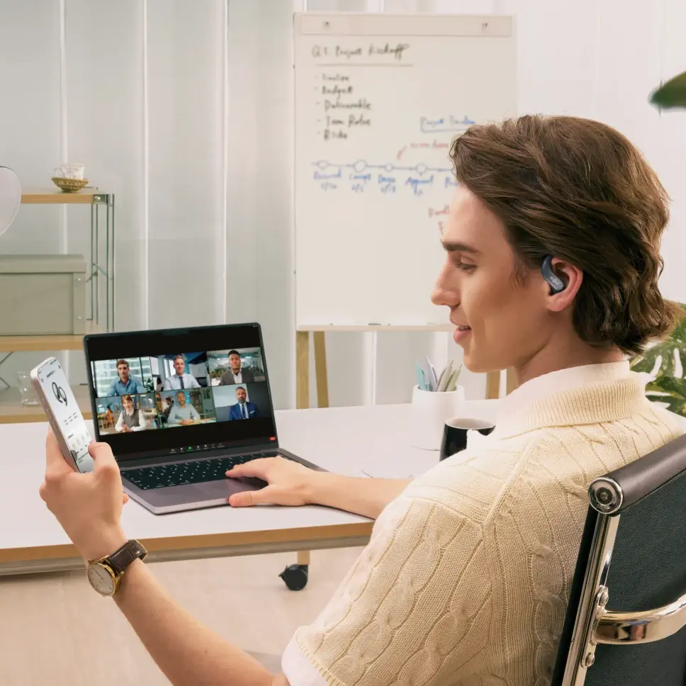 Shokz OpenFit Air 2 podczas pracy i rozmów