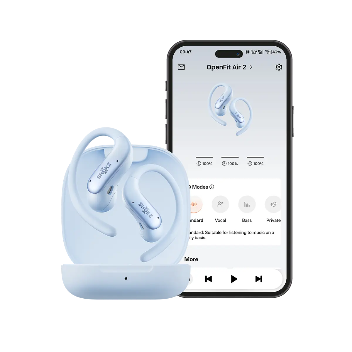 Aplikacja Shokz dla OpenFit Air 2