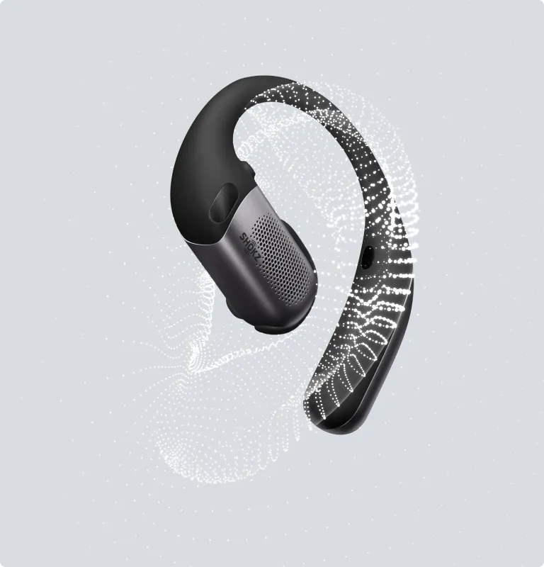 Shokz OpenFit Pro - inteligentne wykrywanie noszenia
